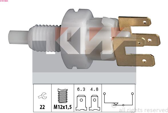 KW 510 083 - Bremžu signāla slēdzis autospares.lv