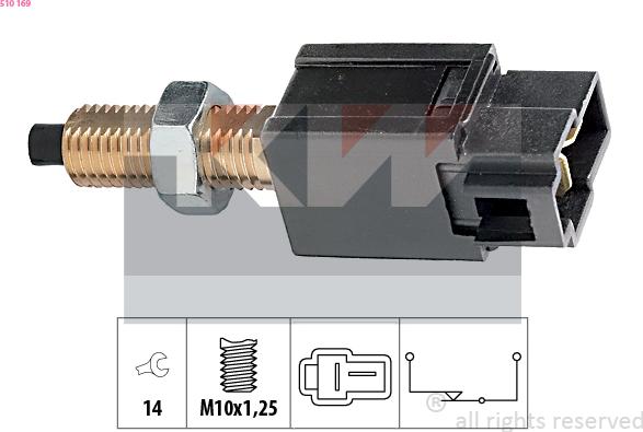 KW 510 169 - Bremžu signāla slēdzis autospares.lv