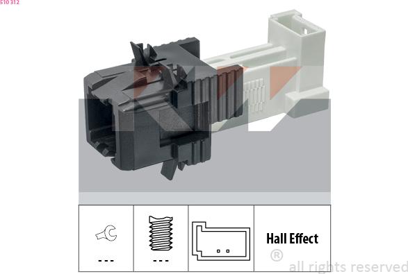 KW 510 312 - Bremžu signāla slēdzis www.autospares.lv