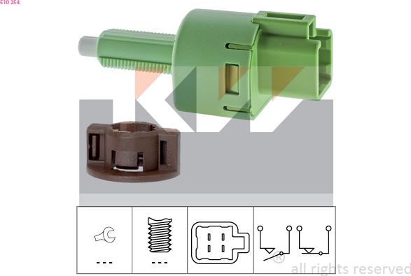 KW 510 254 - Bremžu signāla slēdzis autospares.lv