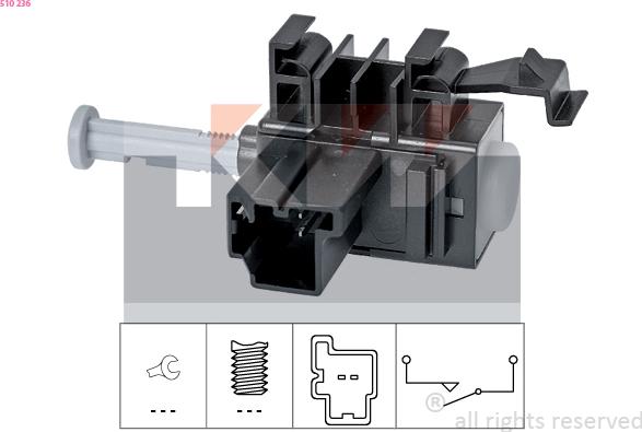 KW 510 236 - Slēdzis, Sajūga vadība (Tempomat) www.autospares.lv