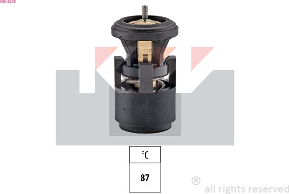 KW 580 420S - Термостат охлаждающей жидкости / корпус www.autospares.lv