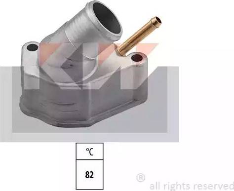 KW 580 353 - Termostats, Dzesēšanas šķidrums autospares.lv