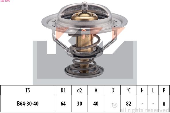 KW 580 370S - Termostats, Dzesēšanas šķidrums autospares.lv