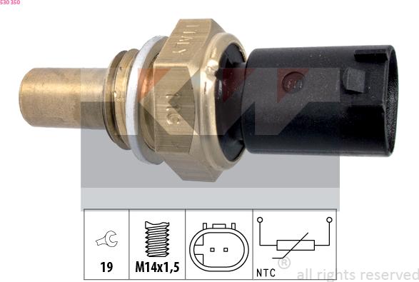 KW 530 350 - Devējs, Eļļas temperatūra www.autospares.lv