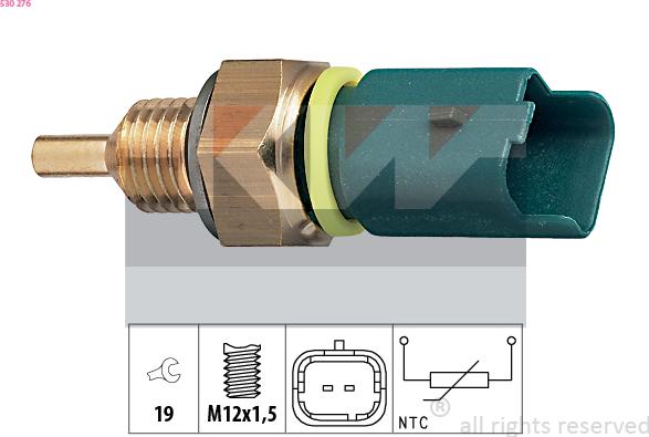 KW 530 276 - Devējs, Dzesēšanas šķidruma temperatūra autospares.lv