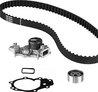 KWP KW1075-1 - Ūdenssūknis + Zobsiksnas komplekts autospares.lv