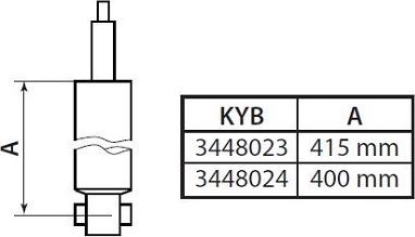 KYB 3448023 - Amortizators www.autospares.lv