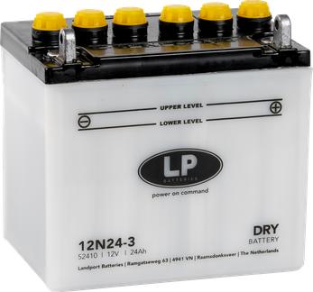LandportBV LA 12N24-3A - Startera akumulatoru baterija www.autospares.lv