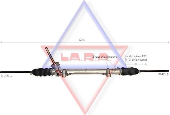 LA.R.A. 310039 - Stūres mehānisms autospares.lv