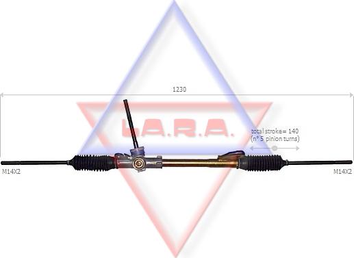 LA.R.A. 200010 - Рулевой механизм, рейка www.autospares.lv