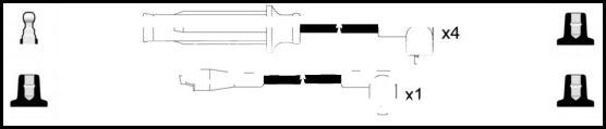 LEMARK HOES668 - Augstsprieguma vadu komplekts www.autospares.lv