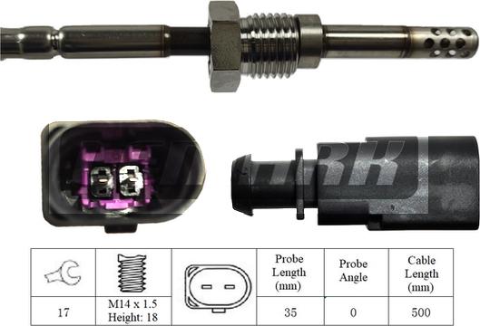 LEMARK LXT114 - Devējs, Izplūdes gāzu temperatūra www.autospares.lv