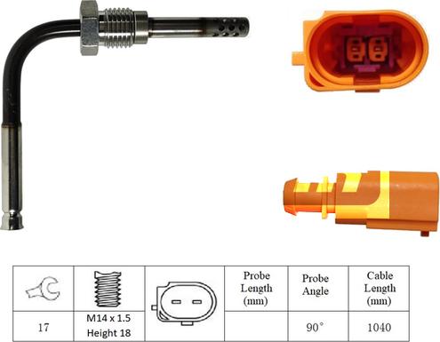 LEMARK LXT345 - Датчик, температура выхлопных газов www.autospares.lv