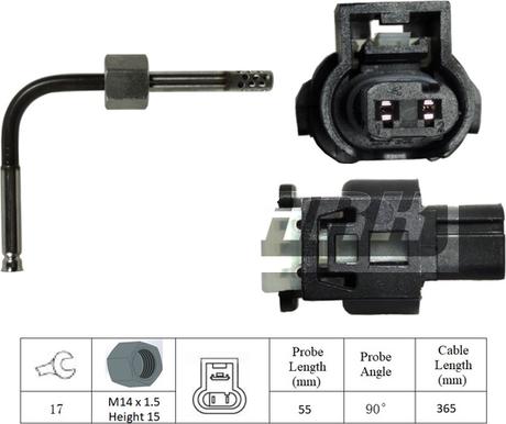 LEMARK LXT386 - Датчик, температура выхлопных газов www.autospares.lv