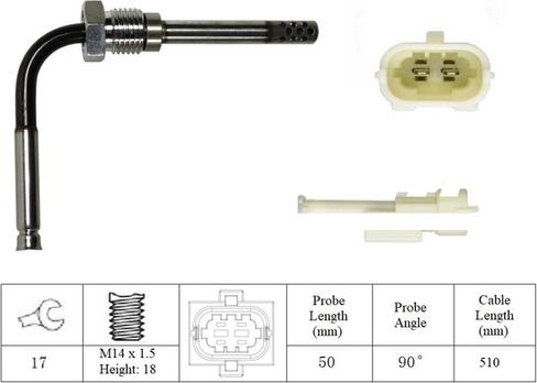 LEMARK LXT327 - Devējs, Izplūdes gāzu temperatūra www.autospares.lv