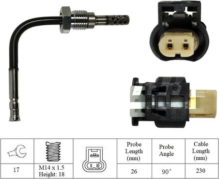 LEMARK LXT379 - Датчик, температура выхлопных газов www.autospares.lv