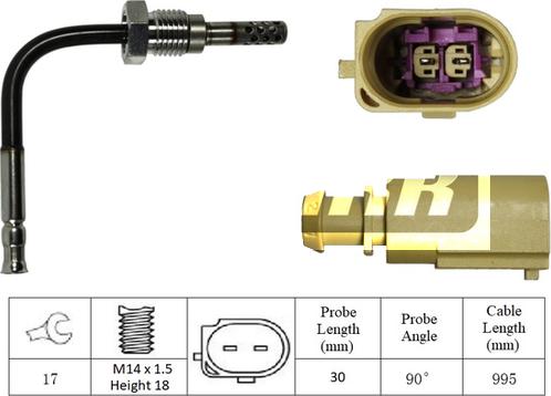 LEMARK LXT249 - Devējs, Izplūdes gāzu temperatūra autospares.lv