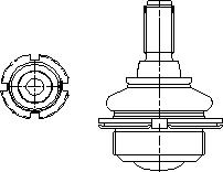 Lemförder 12154 01 - Шаровая опора, несущий / направляющий шарнир www.autospares.lv