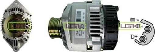 LGK 441490 - Генератор www.autospares.lv