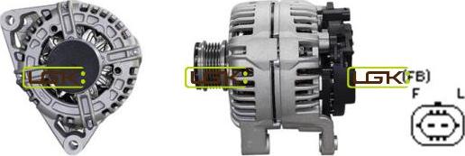 LGK 441850 - Alternator www.autospares.lv