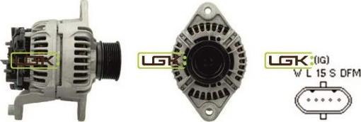 LGK 441807 - Генератор www.autospares.lv