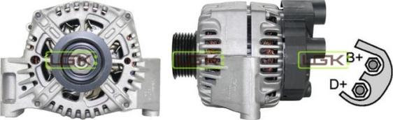 LGK 442428 - Alternator www.autospares.lv