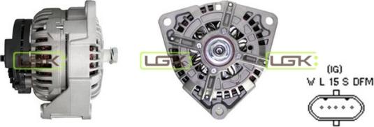 LGK 442106 - Ģenerators www.autospares.lv