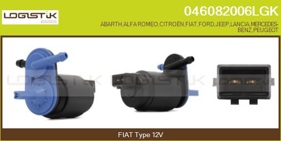 LGK 046082006LGK - Water Pump, window cleaning www.autospares.lv