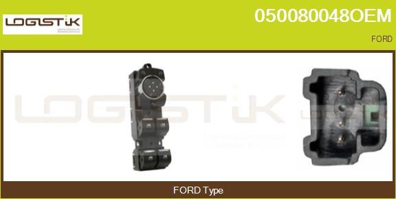 LGK 050080048OEM - Выключатель, стеклоподъемник www.autospares.lv