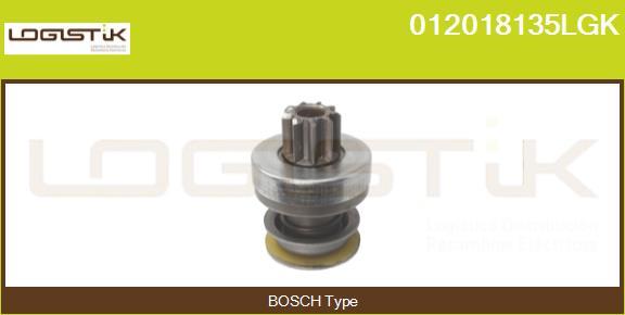 LGK 012018135LGK - Ведущая шестерня, бендикс, стартер www.autospares.lv