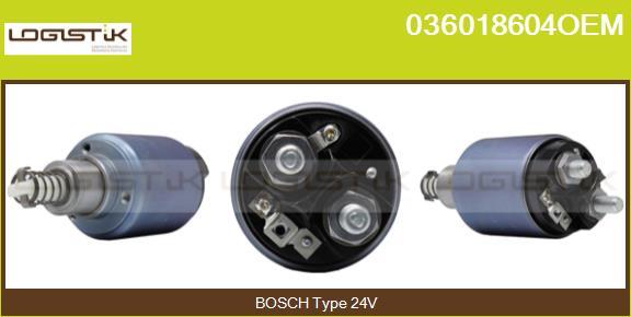 LGK 036018604OEM - Solenoid Switch, starter www.autospares.lv