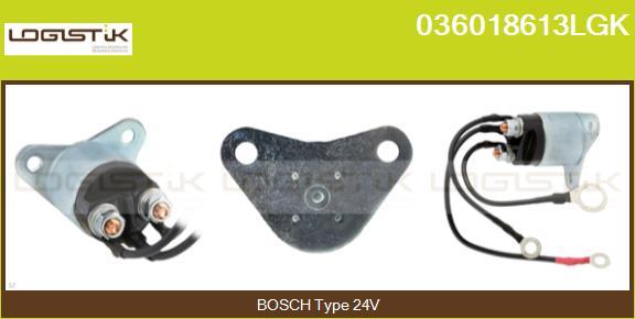 LGK 036018613LGK - Тяговое реле, соленоид, стартер www.autospares.lv