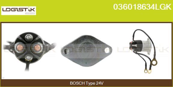 LGK 036018634LGK - Тяговое реле, соленоид, стартер www.autospares.lv