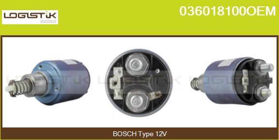 LGK 036018100OEM - Solenoid Switch, starter www.autospares.lv