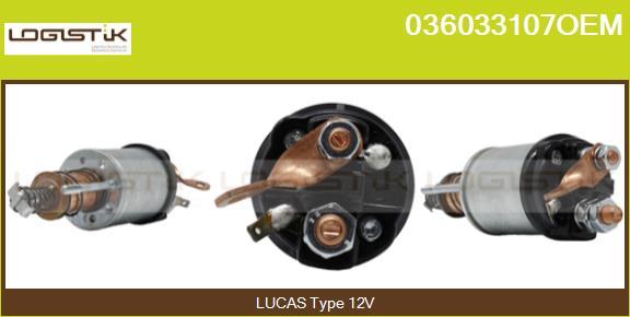 LGK 036033107OEM - Solenoid Switch, starter www.autospares.lv