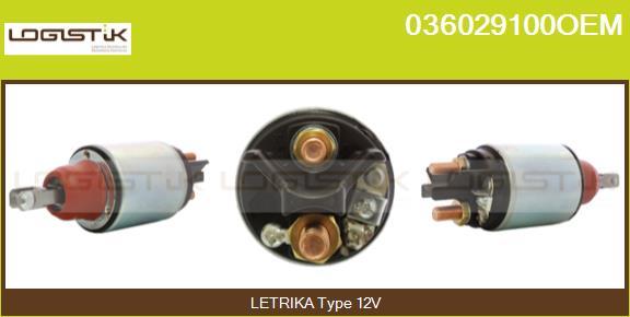 LGK 036029100OEM - Solenoid Switch, starter www.autospares.lv