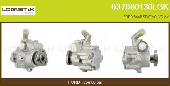 LGK 037080130LGK - Hydraulic Pump, steering system www.autospares.lv