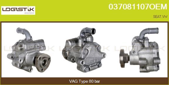 LGK 037081107OEM - Hydraulic Pump, steering system www.autospares.lv