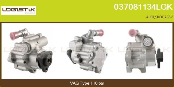 LGK 037081134LGK - Hydraulic Pump, steering system www.autospares.lv