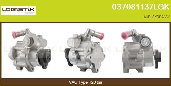 LGK 037081137LGK - Hydraulic Pump, steering system www.autospares.lv