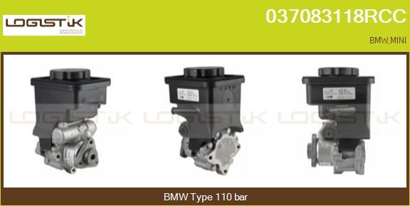 LGK 037083118RCC - Hydraulic Pump, steering system www.autospares.lv