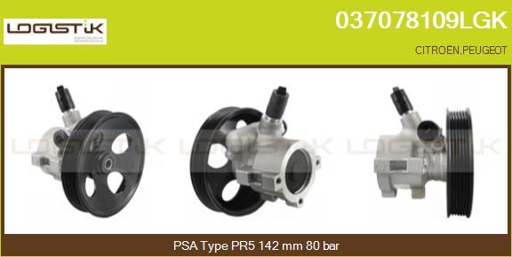 LGK 037078109LGK - Hydraulic Pump, steering system www.autospares.lv