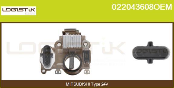 LGK 022043608OEM - Ģeneratora sprieguma regulators autospares.lv