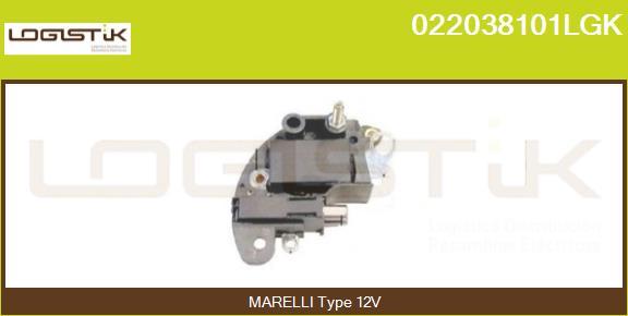 LGK 022038101LGK - Регулятор напряжения, генератор www.autospares.lv