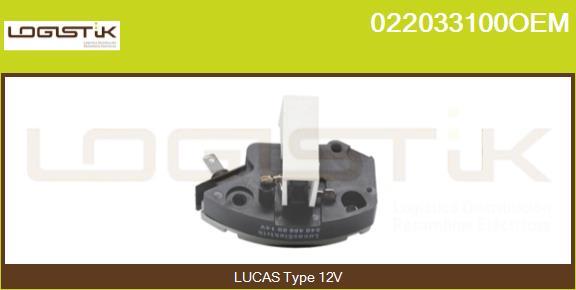 LGK 022033100OEM - Ģeneratora sprieguma regulators www.autospares.lv