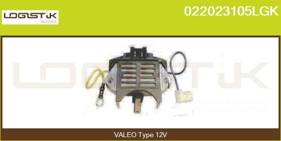 LGK 022023105LGK - Voltage regulator, alternator www.autospares.lv