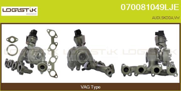 LGK 070081049LJE - Турбина, компрессор www.autospares.lv