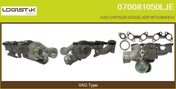 LGK 070081050LJE - Турбина, компрессор www.autospares.lv