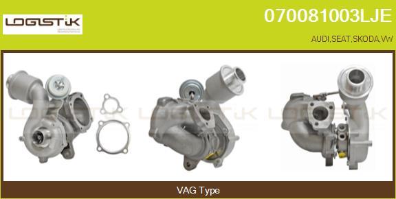 LGK 070081003LJE - Турбина, компрессор www.autospares.lv